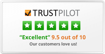 Our customers love us! 5-star Trustpilot rated