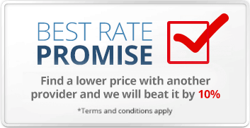 Best rate promise! Find a lower price on another website and we promise to beat it by 10%